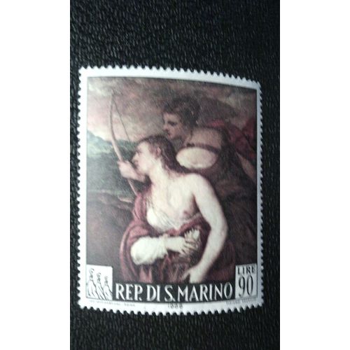 Timbre Saint Marin (Yt 673 ) 1966 Peintures