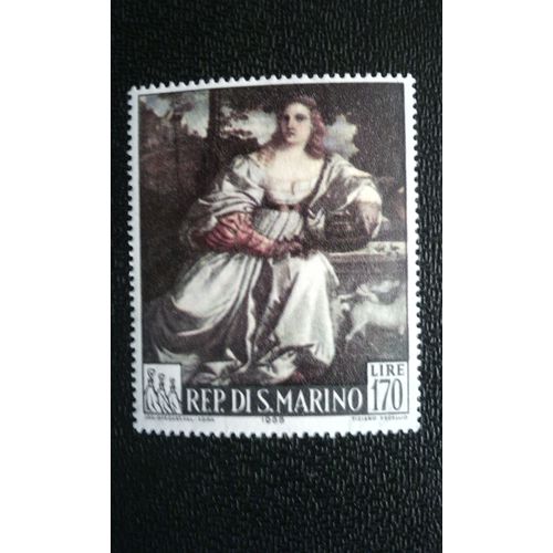 Timbre Saint Marin (Yt 675 ) 1966 Peintures De Noël