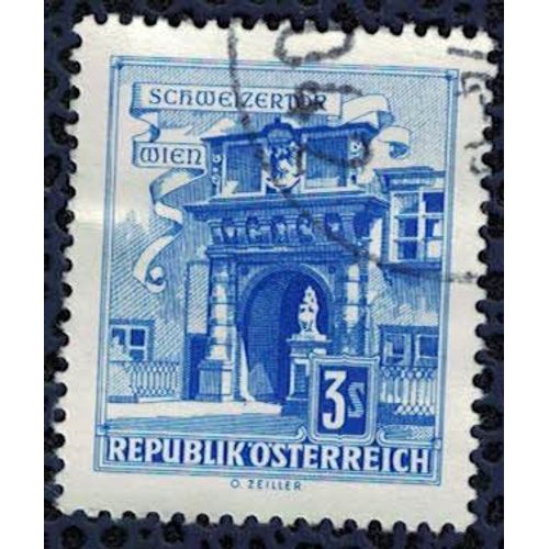 Autriche 1962 Oblitéré Used Schweizertor Swiss Gate Porte Suisse Vienne Hofburg Su