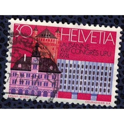 Suisse 1974 Oblitéré Rond Used Lausanne Congrès Upu Union Postale Universelle Su