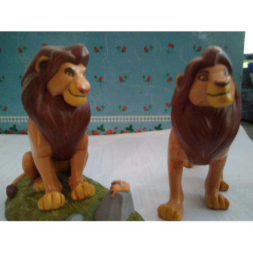 Lot De 5 Figurines " Le Roi Lion" Tres Rares Disney 7 Cm À 5 Cm