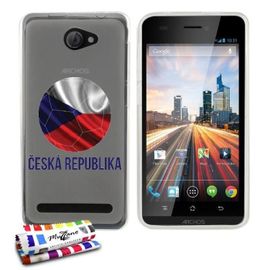 Coque Case Archos 50b Helium Ballon Republique Tcheque Contour Transparent Silicone Souple (Tpu)