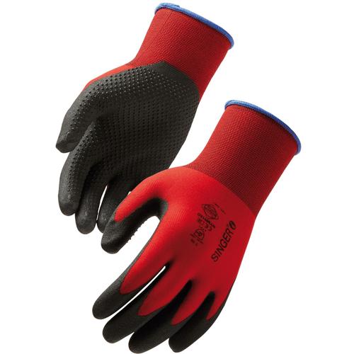 Gants polyamide SINGER - rouge - taille 8 - NYMR15CFTN08