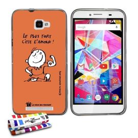 Coque Case Archos Diamond Plus La Voix De L'enfant Contour Gris Silicone Souple (Tpu)