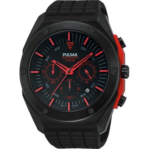 Montre Pulsar En Silicone Noir