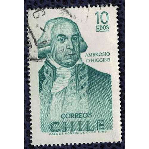 Chili 1970 Oblitéré Used Militaire Et Gouverneur Ambrosio O'higgins Su