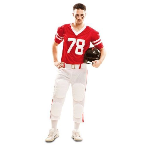 Déguisement Joueur De Football Américain Rouge Homme M / L
