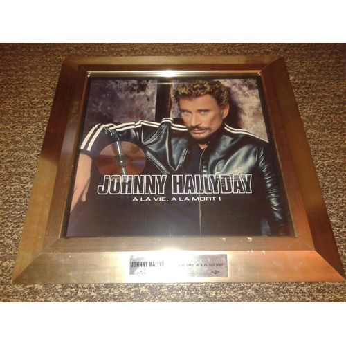 Johnny Hallyday Disque De Diamant Cd A La Vie A La Mort No 592/1000 + Certificat