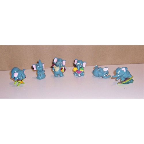 Lot De 6 Figurines D'eléphants