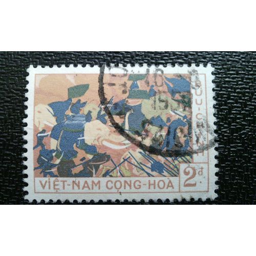 Timbre Vietnam Du Sud (Yt 107 ) 1959 Histoire SUrs Trung 2