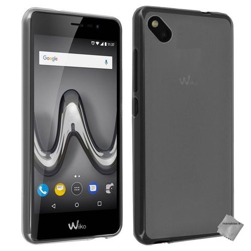 Housse Etui Coque Pochette Silicone Gel Fine Pour Wiko Sunny 2 Plus + Film Ecran - Gris