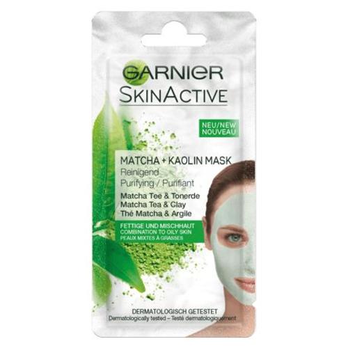 Garnier - Masque Visage - Thé Matcha Et Argile - Peaux Mixtes À Grasses - 8ml 