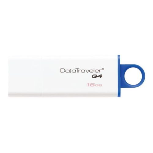 Cle USB 3.0 Kingston DataTraveler G4 16Go Bleu Blanc