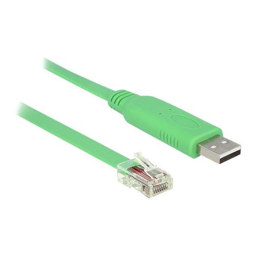 Delock - Câble USB / série - USB (M) pour RJ-45 (M) - 1.8 m - vert
