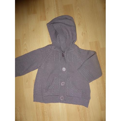 Gilet 3 Suisses Acrylique 6 Ans Marron