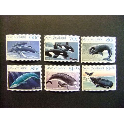 Nueva Zelanda Nouvelle Zelande Ross1988 Mammifères Marins Yvert 21 / 26 ** Mnh