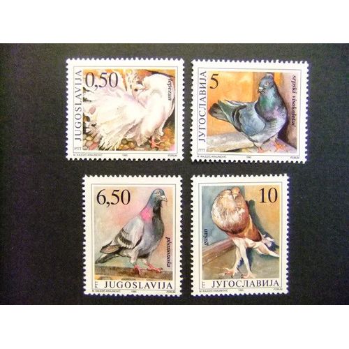 Yugoslavia Yougoslavie 1990 Fauna Faune Pajaros Oiseaux Birds Yvert 2294 /2297 ** Mnh