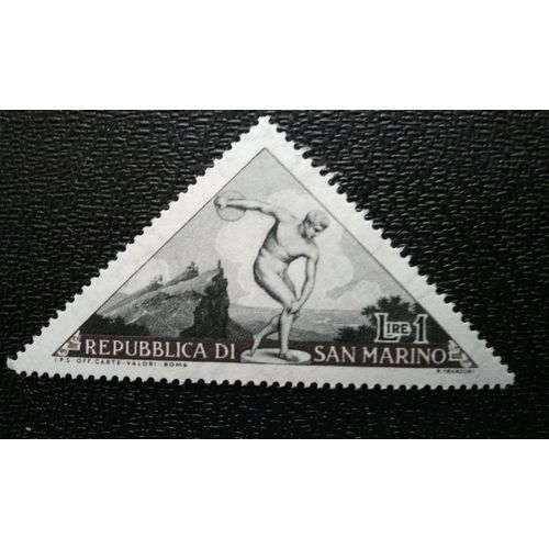 Timbre San Marino (Yt 365 ) 1953 Événements Sportifs À Saint-Marin