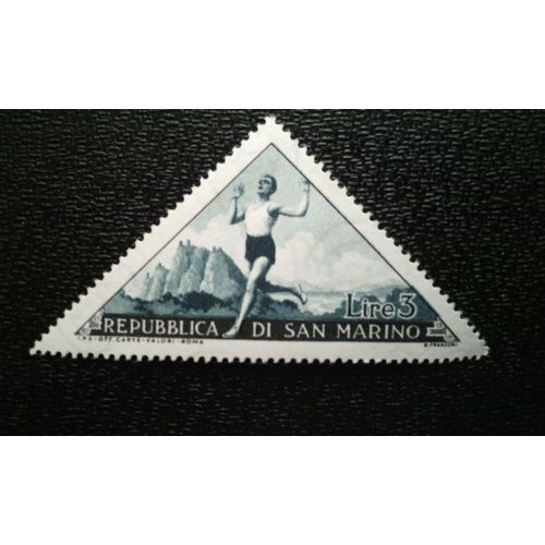 Timbre San Marino (Yt 367 ) 1953 Événements Sportifs À Saint-Marin