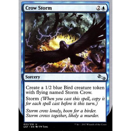 Crow Storm - Mtg - Unstable Vo - U - 31/216