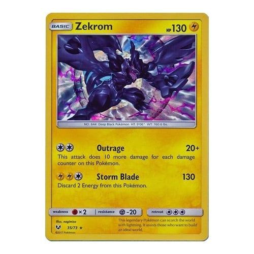 Zekrom Holo 35/73 Légendes Brillantes