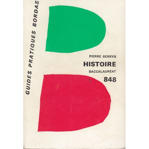 Histoire Baccalaureat 848   de pierre serryn  Format  (Livre)