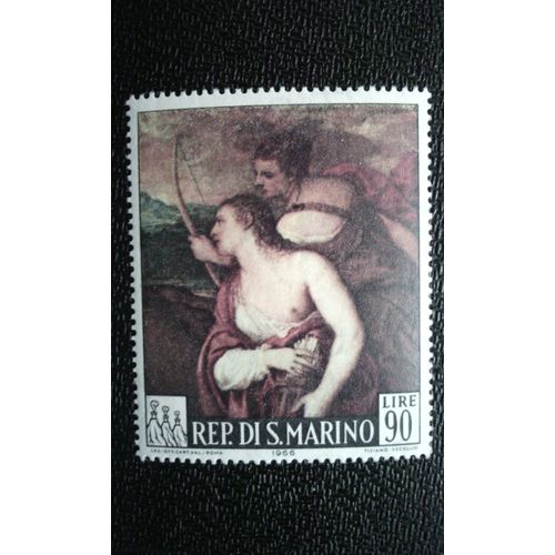 Timbre San Marino (Yt 673 ) 1966 Séries: Peintures De Noël