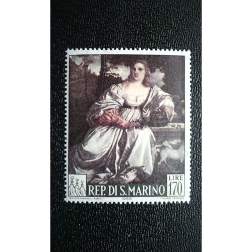 Timbre San Marino (Yt 675 ) 1966 Séries: Peintures De Noël