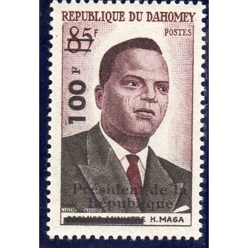Timbre-Poste Du Dahomey (Président De La République Hubert Maga)