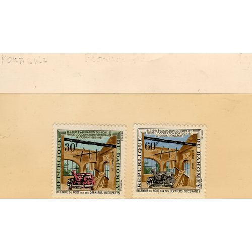 Timbres-Poste Du Dahomey (Anniversaire De L'évacuation De L'enclave Portugaise D'ouidan)