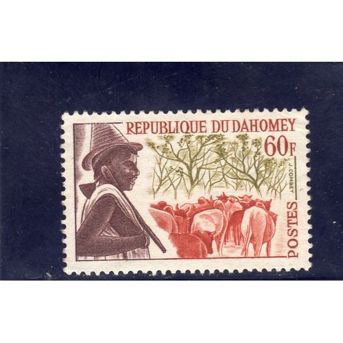 Timbre-Poste Du Dahomey (Berger Peuhl)