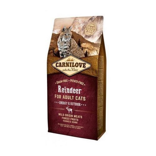 Carnilove Chat Reindeer Adult Cats Energy & Outdoor 6 Kg