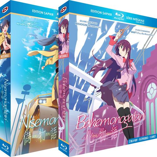 Bakemonogatari & Nisemonogatari - Intégrale - Edition Saphir - 2 Coffrets [4 Blu-Ray] + Livrets