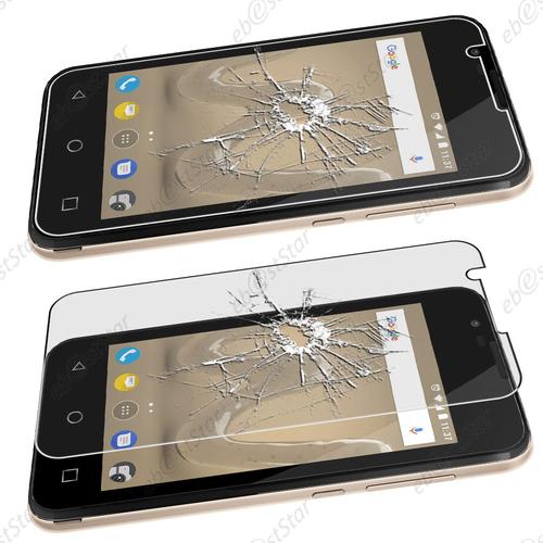 Ebeststar ® Lot X3 Verre Trempé Vitre Anti Casse Protecteur Écran Anti-Rayure Anti Choc Pour Wiko Sunny 2 [Dimensions Precises De Votre Appareil : 126.6 X 66.3 X 11.4 Mm, Écran 4'']