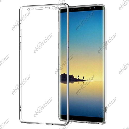 Ebeststar ® Coque Silicone Gel Ultra Fine Intégrale Avant Arrière Pour Samsung Galaxy Note8, Couleur Transparente [Dimensions Precises De Votre Appareil : 162.5 X 74.8 X 8.6 Mm]