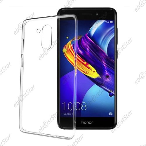 Ebeststar ® Film Protection Écran En Verre Trempé + Coque Silicone Gel Ultra Fine Housse Etui Souple Pour Huawei Honor 6c Pro, Couleur Transparente