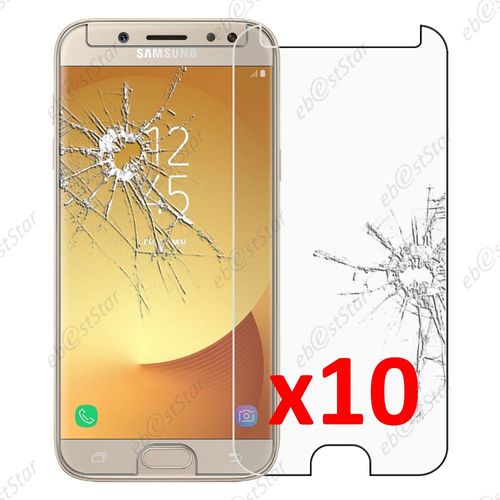 Ebeststar ® Lot X10 Film Protection Écran Verre Trempé Protecteur Tout Écran Pour Samsung Galaxy J5 2017 Sm-J530f [Dimensions De Votre Appareil : 146.2 X 71.3 X 7.9 Mm] [Note Importante Lire Description]