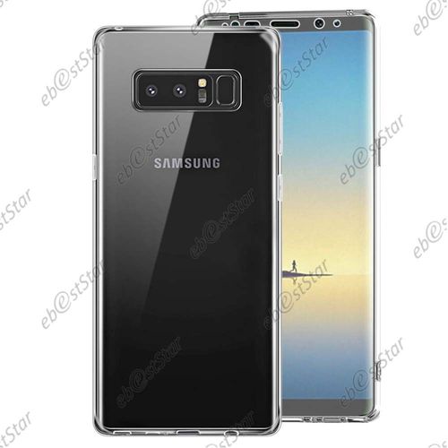 Ebeststar ® Housse Coque Protection Silicone Avant Arrière Pour Samsung Galaxy Note8, Couleur Transparente [Dimensions De Votre Appareil : 162.5 X 74.8 X 8.6 Mm, Écran 6.3'']