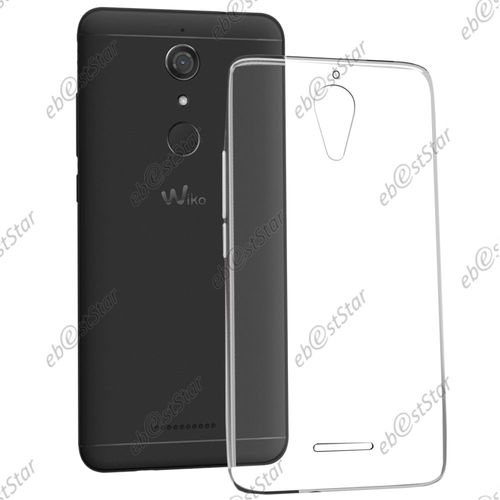 Ebeststar ® Housse Coque Protection Silicone Gel Ultra Fine 0,3mm Etui Souple + Vitre Anti Casse Film Écran Verre Trempé Pour Wiko Tommy 2 Plus, Couleur Transparente [Dimensions De Votre Appareil : 155.3 X 76.8 X 8.9 Mm]