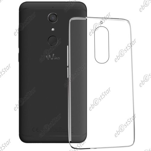 Ebeststar ® Housse Coque Protection Silicone Gel Ultra Fine 0,3mm Etui Souple + Vitre Anti Casse Film Écran Verre Trempé Pour Wiko View Xl, Couleur Transparente [Dimensions De Votre Appareil : 158.1 X 76.5 X 8.2 Mm]