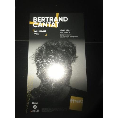 Bertrand Cantat Amor Fati Plv Fnac Cartonnee 25cm * 15