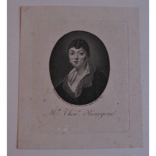 Gravure Ancienne Sicardy 19° Mlle Bourgoin Comédienne Comédie Française Roy