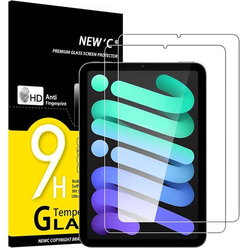 Lot de 2, Protection Écran en Verre Trempé pour iPad mini 6 2021 8,3 Pouces, Film Protection écran - 0,33mm HD Ultra Transparent- Dureté 9H Glass
