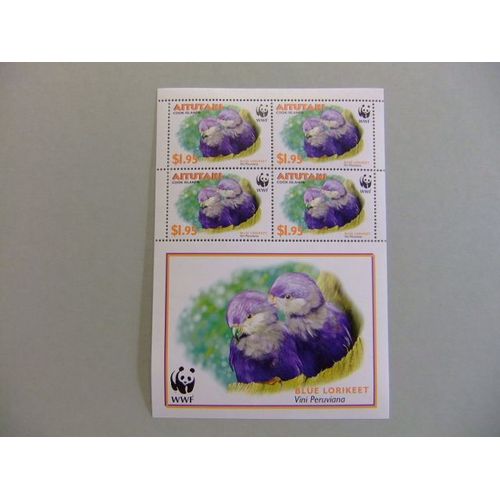 Aitutaki 2002 Fauna Faune Pájaro Oiseaux Birds Wwf Yvert 592 ** Mnh