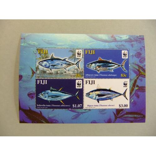 Fiji 2004 Fauna Marina Peces Wwf Yvert 1011 / 14 ** Mnh