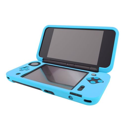 Housse Étui Protection Silicone Pour Nintendo New 2 Ds Xl (New 2ds Ll) - Anti Choc / Rayures - Bleu