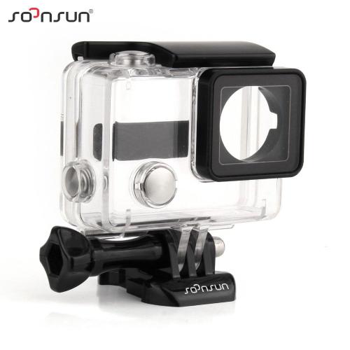 GoPro Hero 3 + 3 Étanche Plongée de Cas De Logement Go Pro Sous-Marine Cas de Protection de Logement pour GoPro Hero 3 3 + caméra