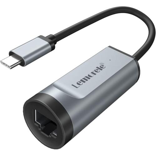 Adaptateur USB C Thunderbolt 3 vers Ethernet Gigabit RJ45 1000+ PD 100W, HUB Type C Réseau- Haute Vitesse 1 Gbps, pour Steam Deck, Nintendo Switch, MacBook Pro, iPad Pro, Google, Samsung, etc