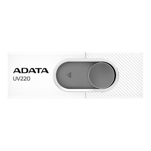 ADATA UV220 - Clé USB - 32 Go - USB 2.0 - blanc/gris