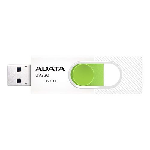 ADATA UV320 - Clé USB - 64 Go - USB 3.1 - Blanc/vert